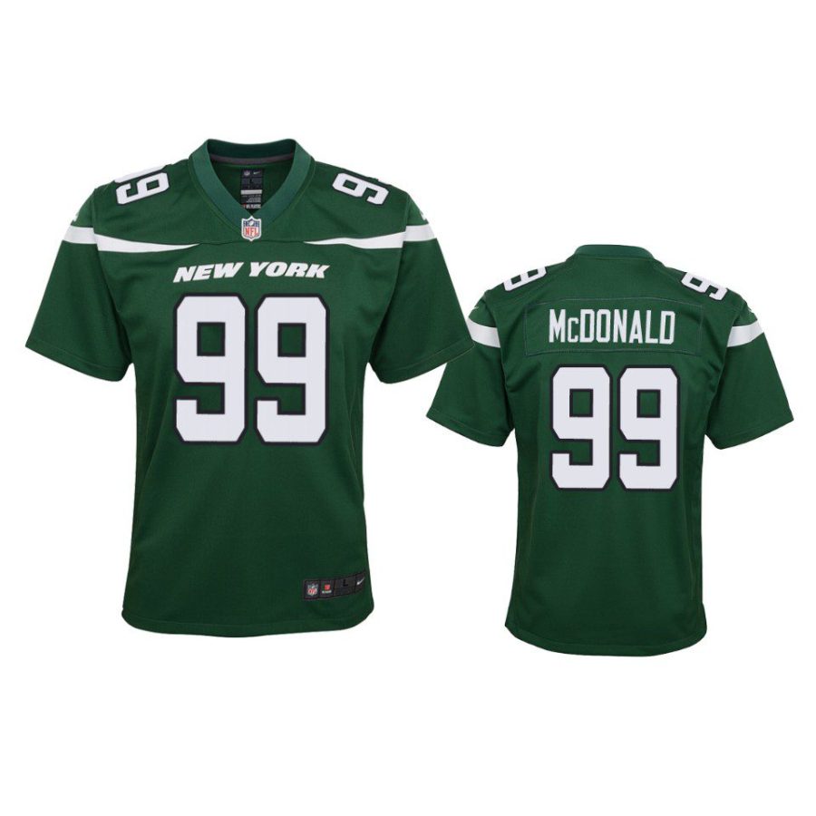 youth jets will mcdonald game green jersey