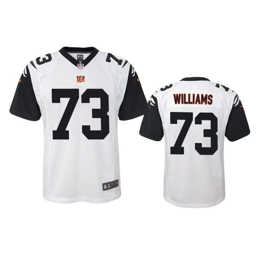 youth jonah williams bengals white game jersey