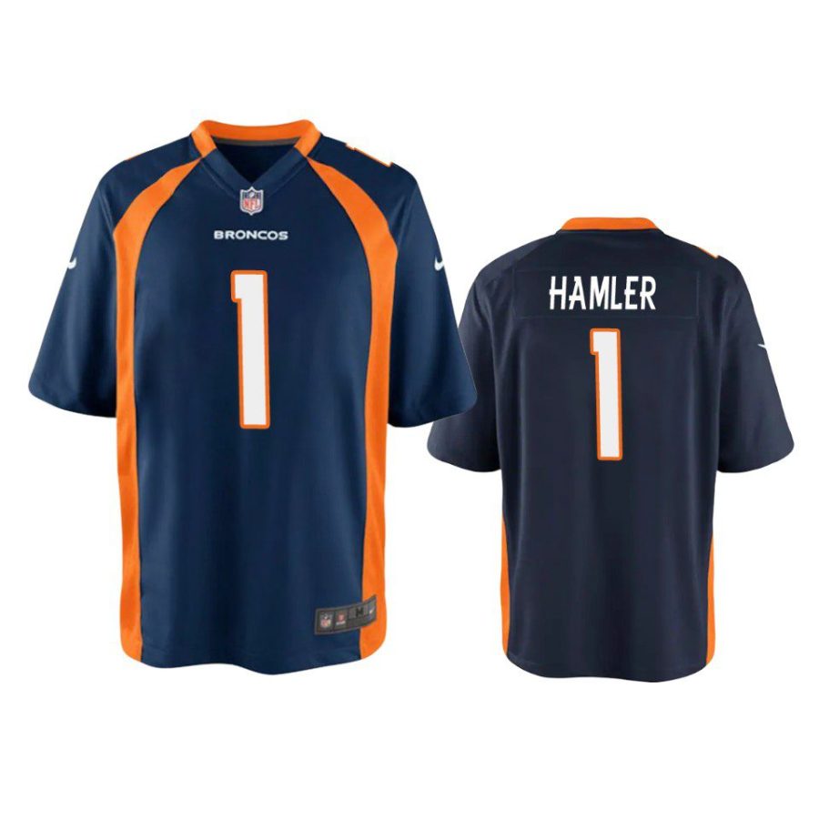 youth k.j. hamler broncos navy game jersey