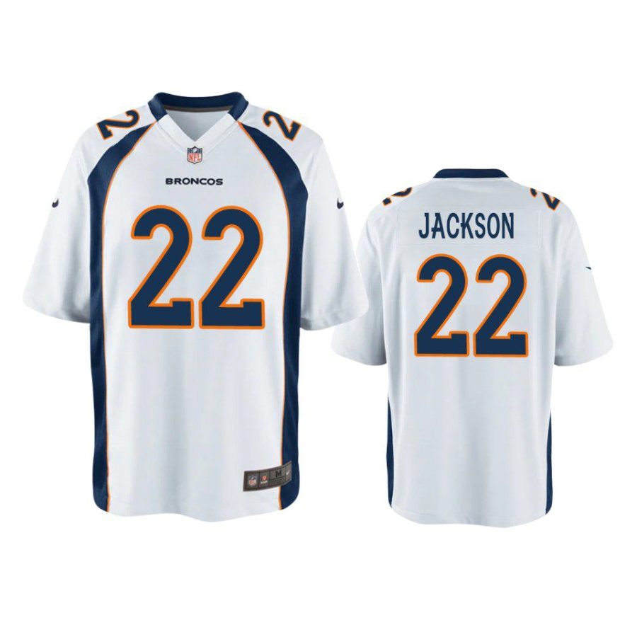 youth kareem jackson broncos white game jersey