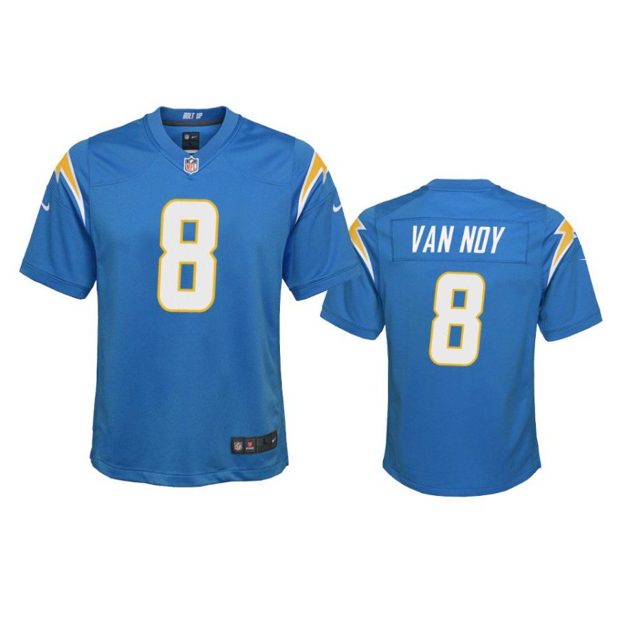 youth kyle van noy chargers powder blue game jersey