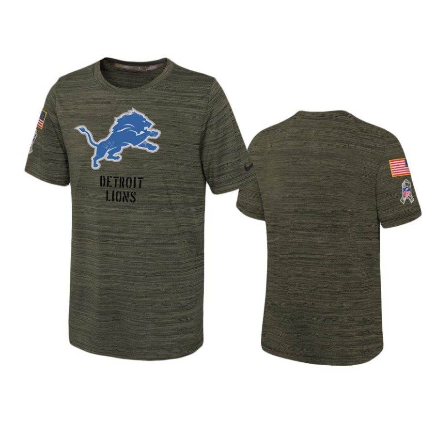 youth lions olive velocity 2022 salute to service jersey