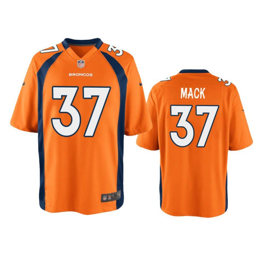 youth marlon mack broncos orange game jersey