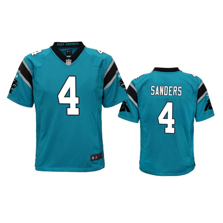 youth miles sanders panthers blue game jersey