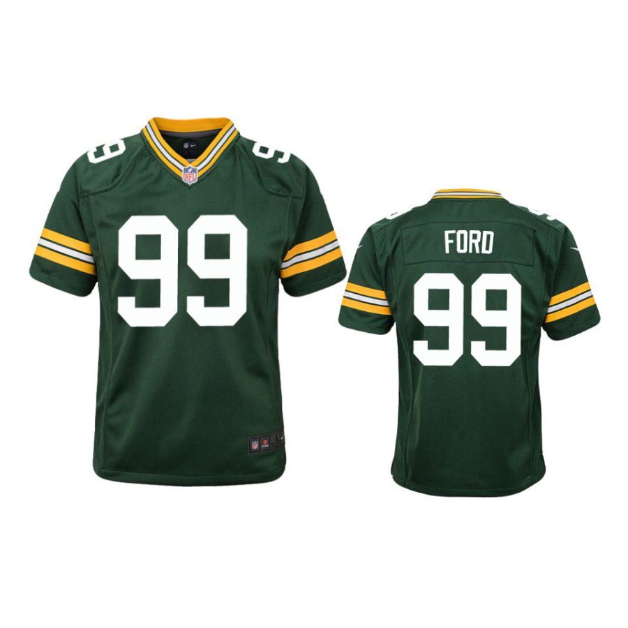 youth packers jonathan ford game green jersey