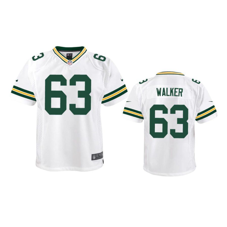 youth packers rasheed walker game white jersey