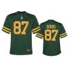 youth packers romeo doubs alternate game green jersey