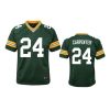 youth packers tariq carpenter game green jersey