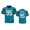 youth panthers derrick brown game blue jersey