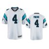 youth panthers eddy pineiro game white jersey