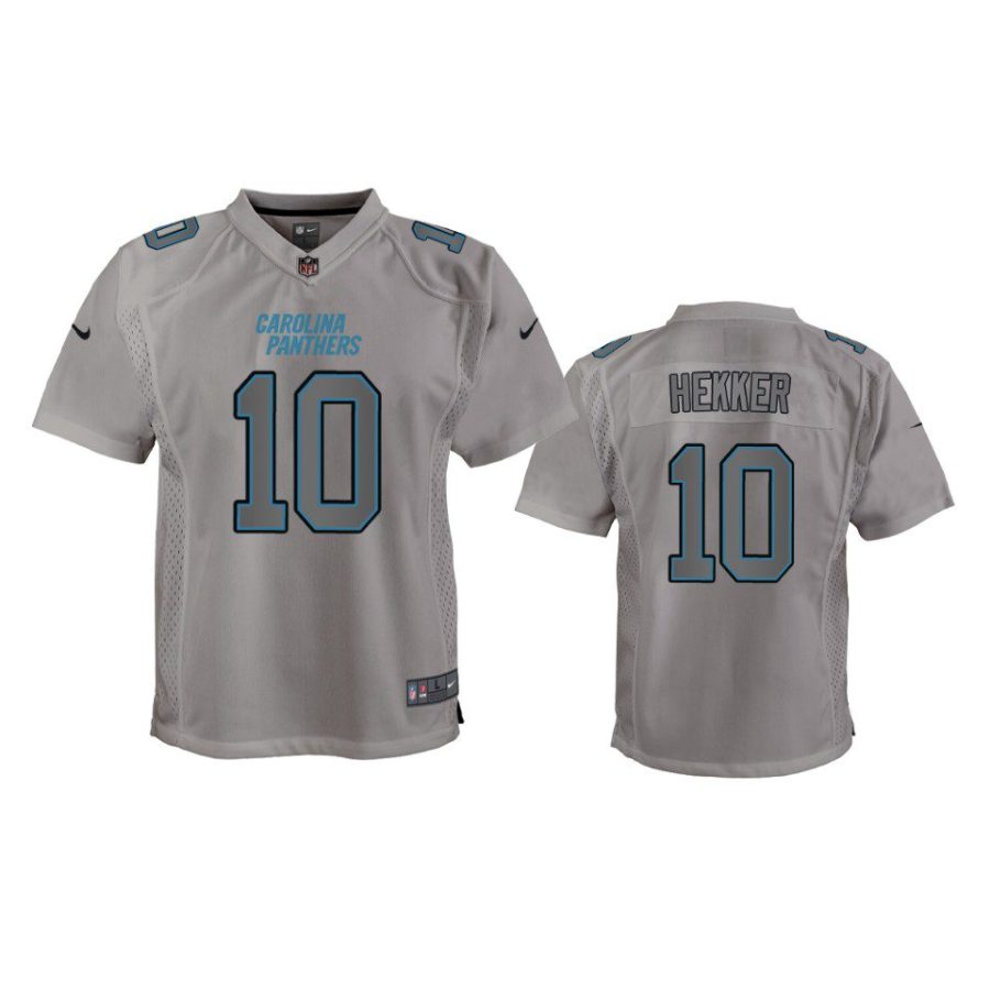 youth panthers johnny hekker atmosphere fashion game gray jersey