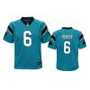 youth panthers johnny hekker game blue jersey