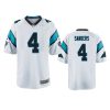 youth panthers miles sanders game white jersey