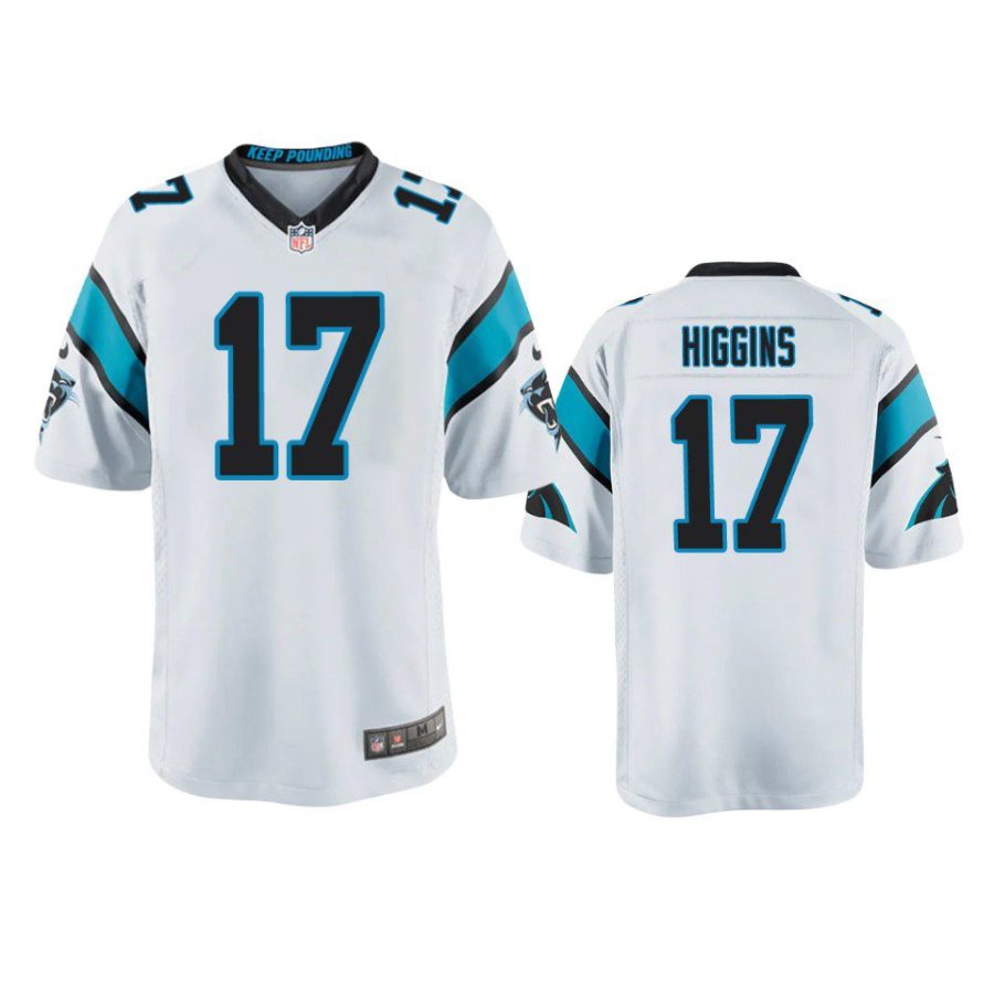 youth panthers rashard higgins game white jersey