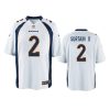 youth patrick surtain ii broncos white game jersey