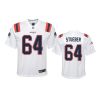 youth patriots andrew stueber game white jersey
