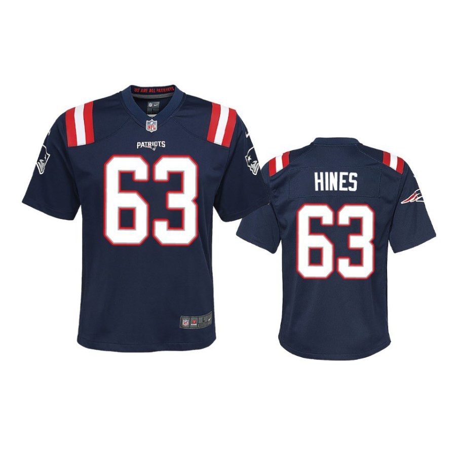 youth patriots chasen hines game navy jersey