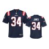 youth patriots jack jones game navy jersey