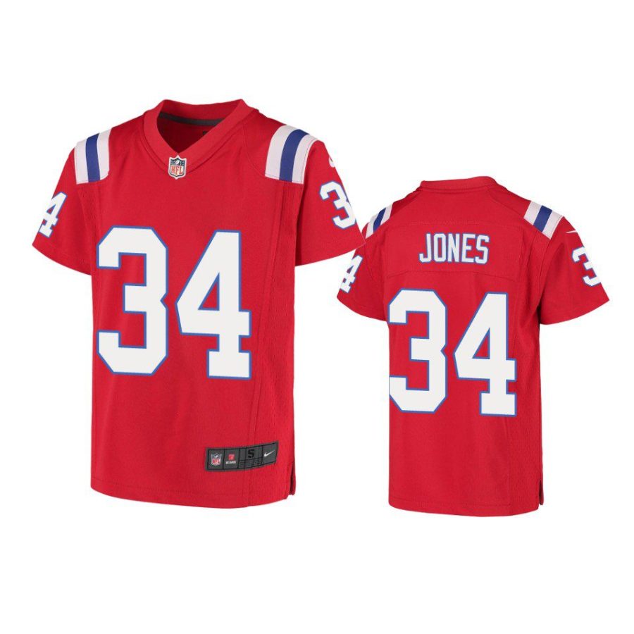 youth patriots jack jones game red jersey