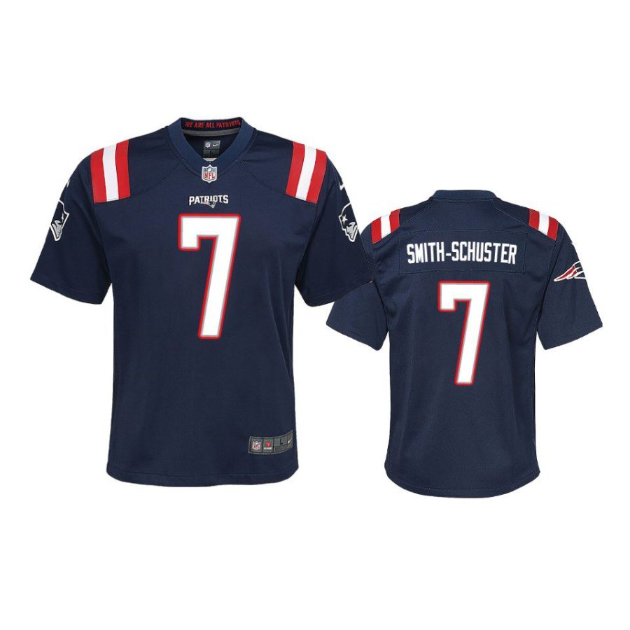 youth patriots juju smith schuster game navy jersey