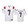 youth patriots juju smith schuster game white jersey