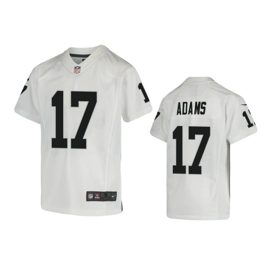 youth raiders davante adams game white jersey