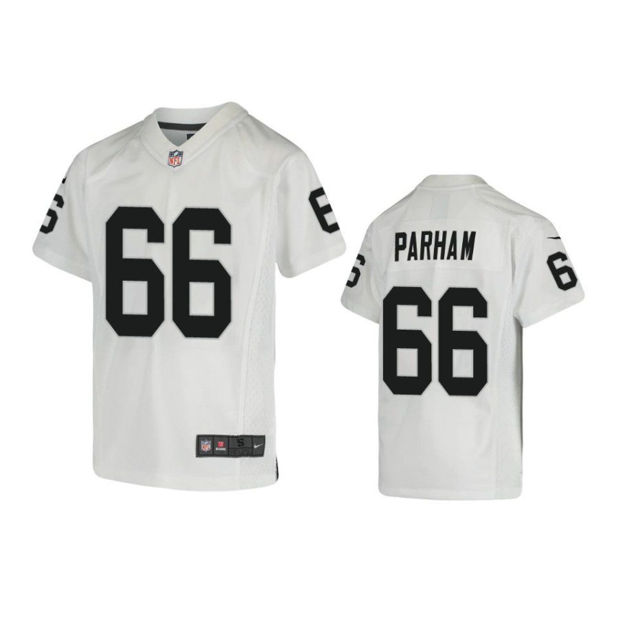 youth raiders dylan parham game white jersey