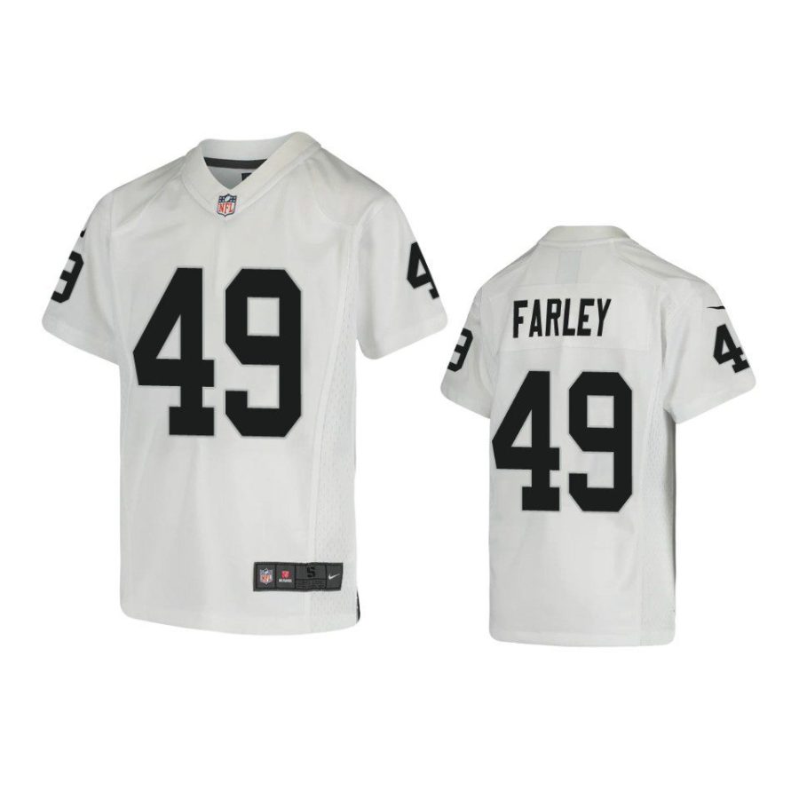 youth raiders matthias farley game white jersey