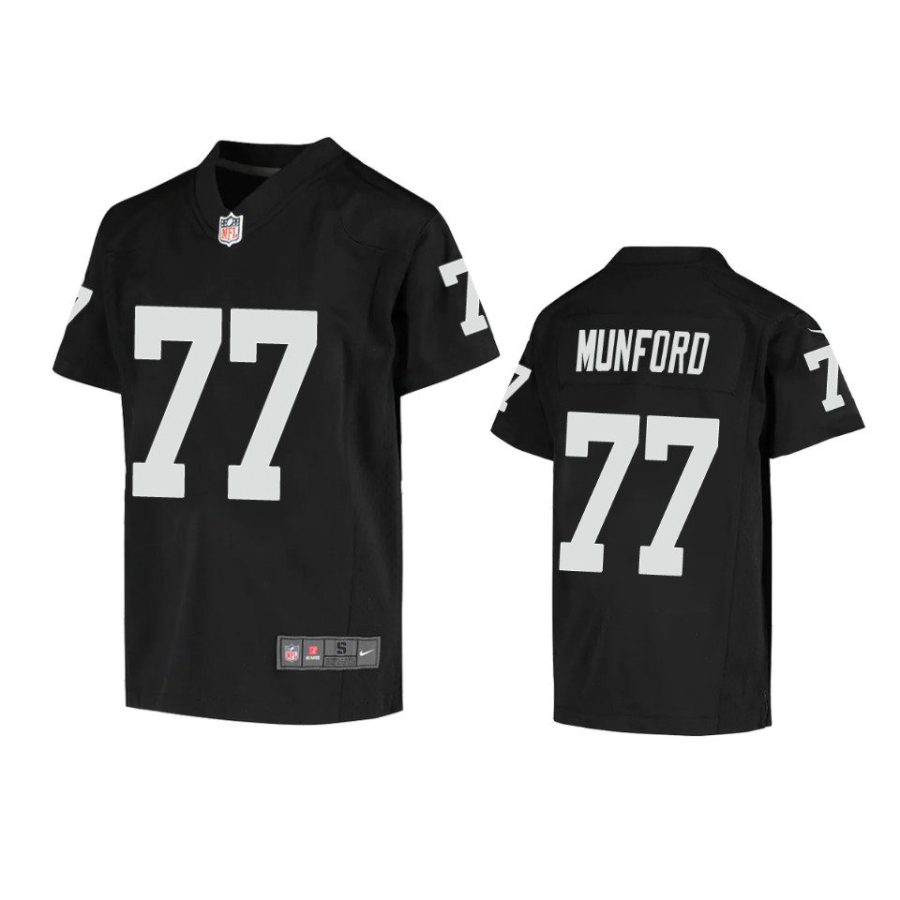 youth raiders thayer munford game black jersey
