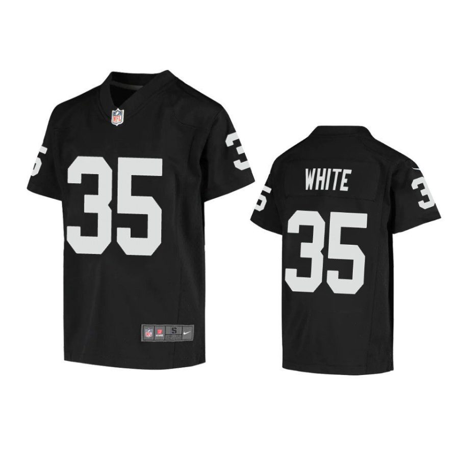 youth raiders zamir white game black jersey