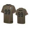 youth rams aaron donald olive limited 2022 salute to service jersey