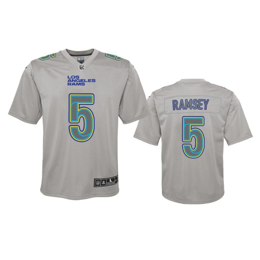 youth rams jalen ramsey atmosphere fashion game gray jersey