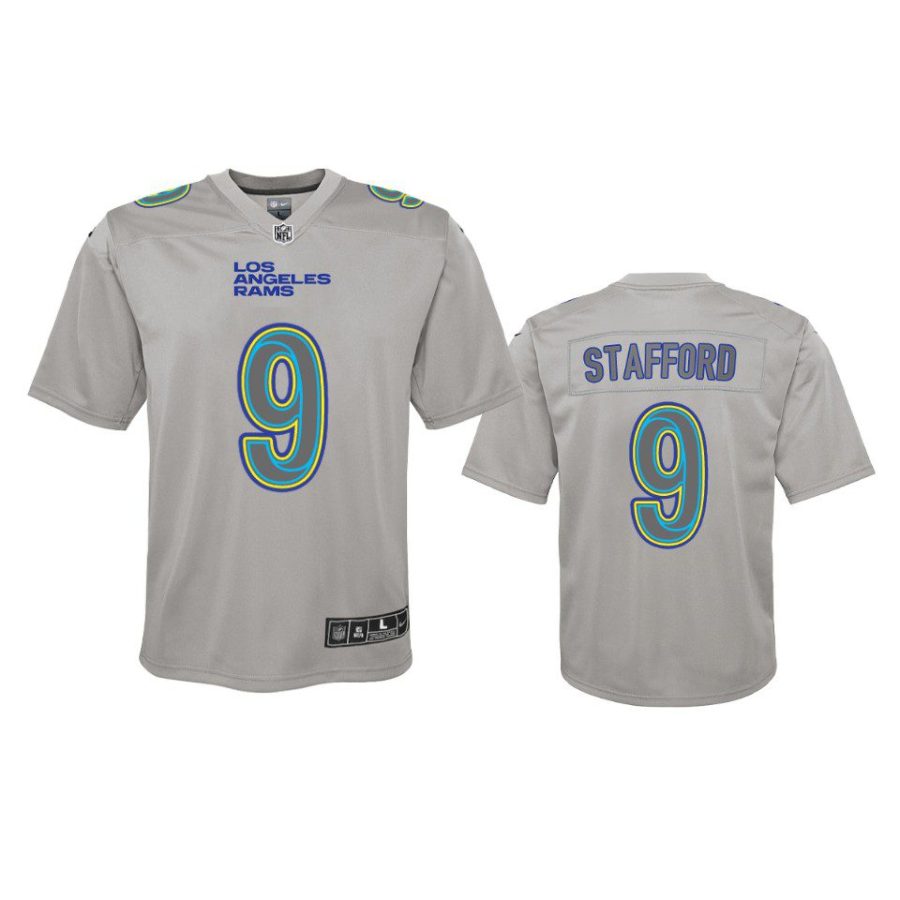 youth rams matthew stafford atmosphere fashion game gray jersey