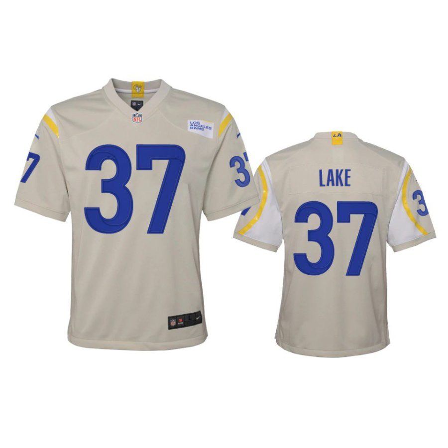 youth rams quentin lake game bone jersey