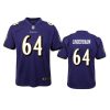 youth ravens tyler linderbaum game purple jersey 0a
