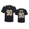 youth saints bryan bresee game black jersey