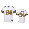 youth saints cameron jordan game white jersey