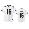 youth saints jake luton game white jersey