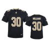 youth saints jamaal williams game black jersey