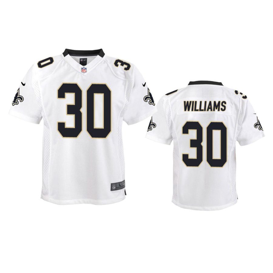 youth saints jamaal williams game white jersey