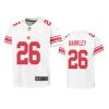 youth saquon barkley giants white game jersey