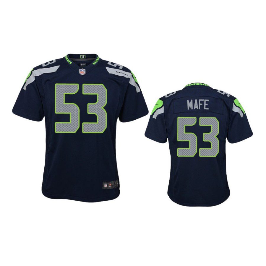 youth seahawks boye mafe game college navy jersey