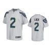 youth seahawks drew lock game gray jersey