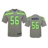 youth seahawks jordyn brooks gray inverted game jersey