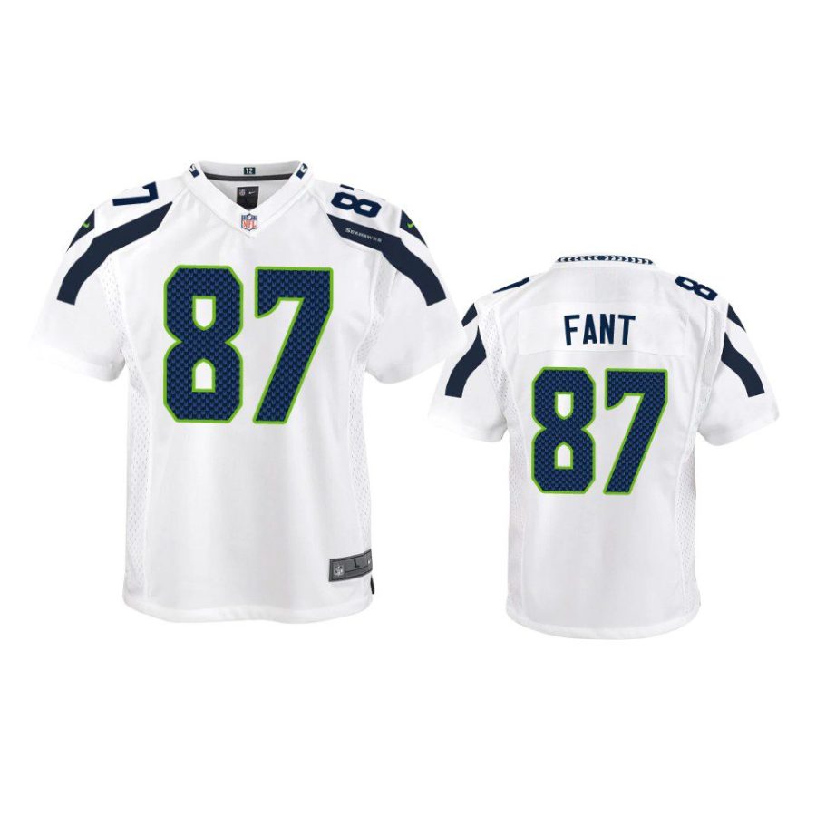 youth seahawks noah fant game white jersey