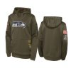 youth seahawks olive 2022 salute to service hoodie