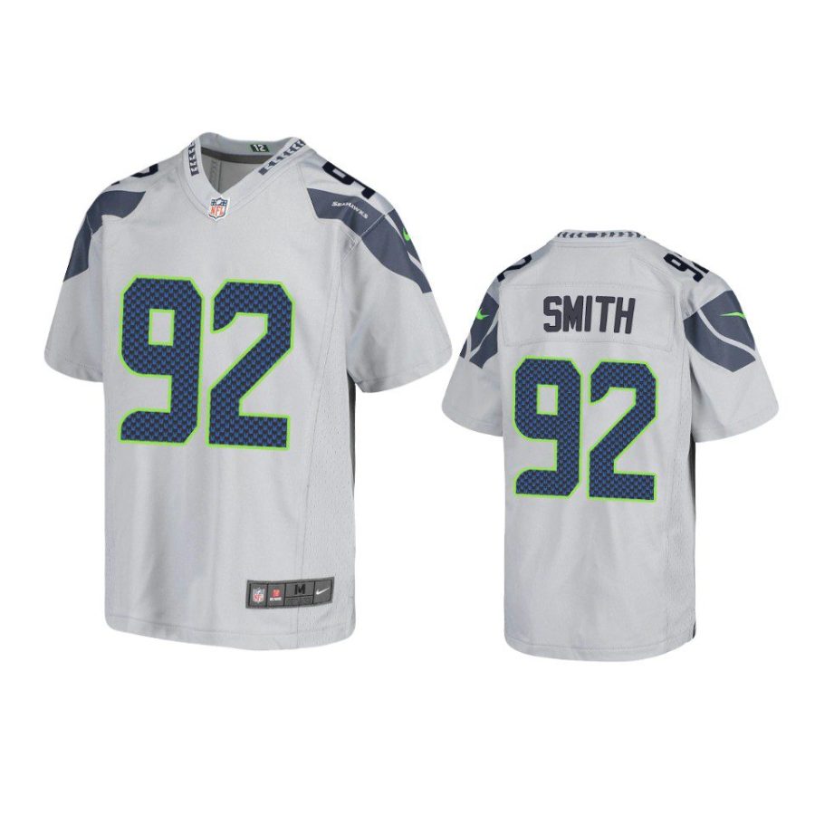 youth seahawks tyreke smith game gray jersey