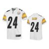 youth steelers damontae kazee game white jersey