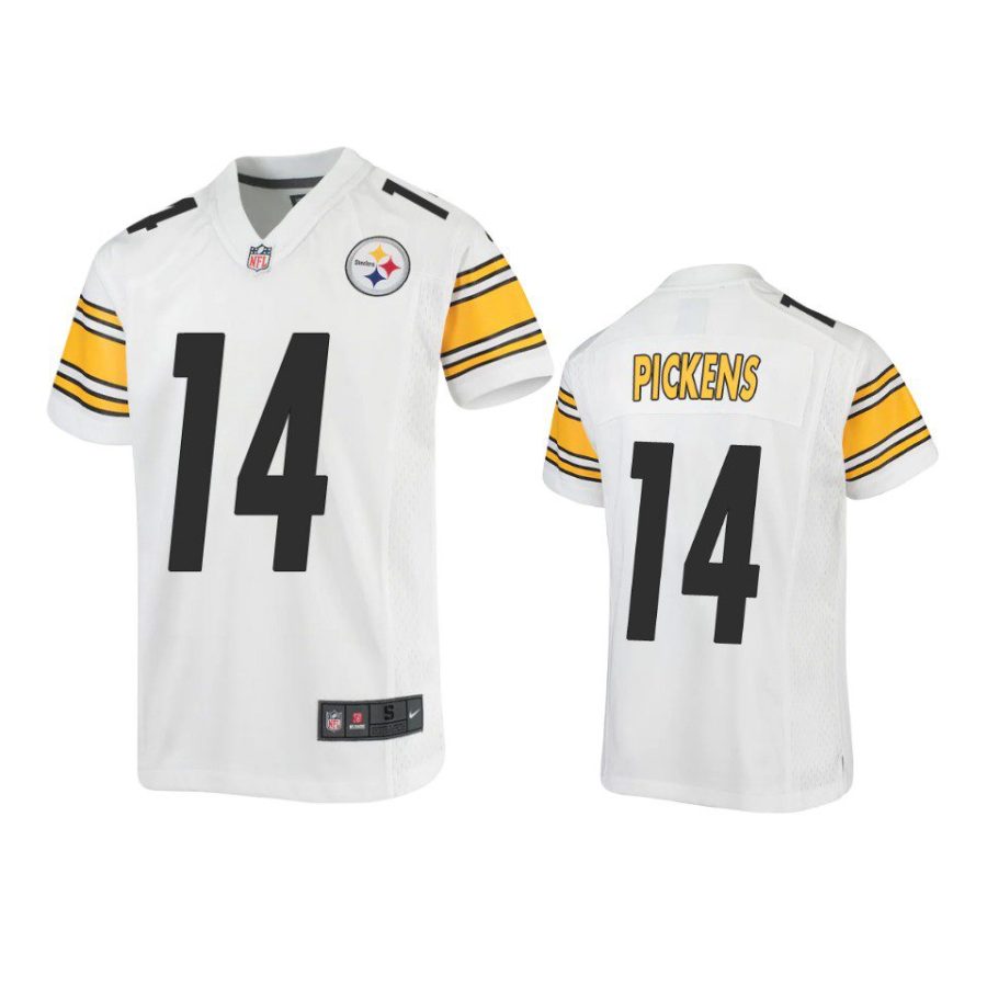 youth steelers george pickens game white jersey