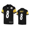 youth steelers kenny pickett game black jersey